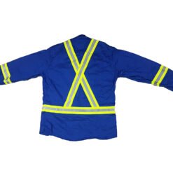 Camisa Trabajo FR Resistente Flama Azul Reflejantes KELTEK_1