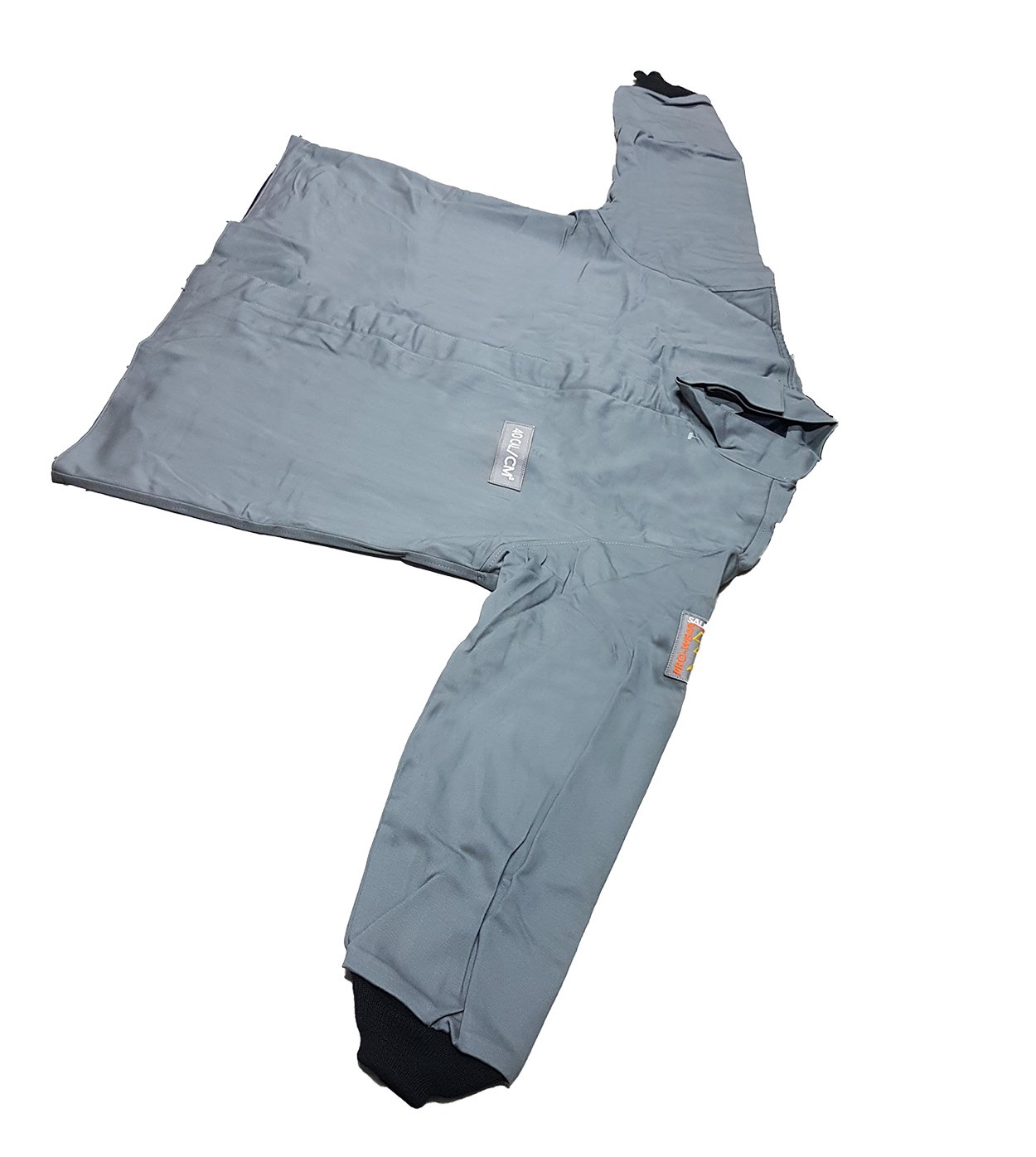 Chamarra Ignifuga 2XL Bombero Resistente Llamas Gris_4