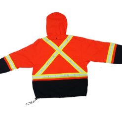 Chamarra Resistente Flama Naranja -Negro Talla L/G_3