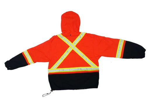 Chamarra Resistente Flama Naranja -Negro Talla L/G_3