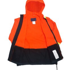 Chamarra Resistente Flama Naranja -Negro Talla L/G_2