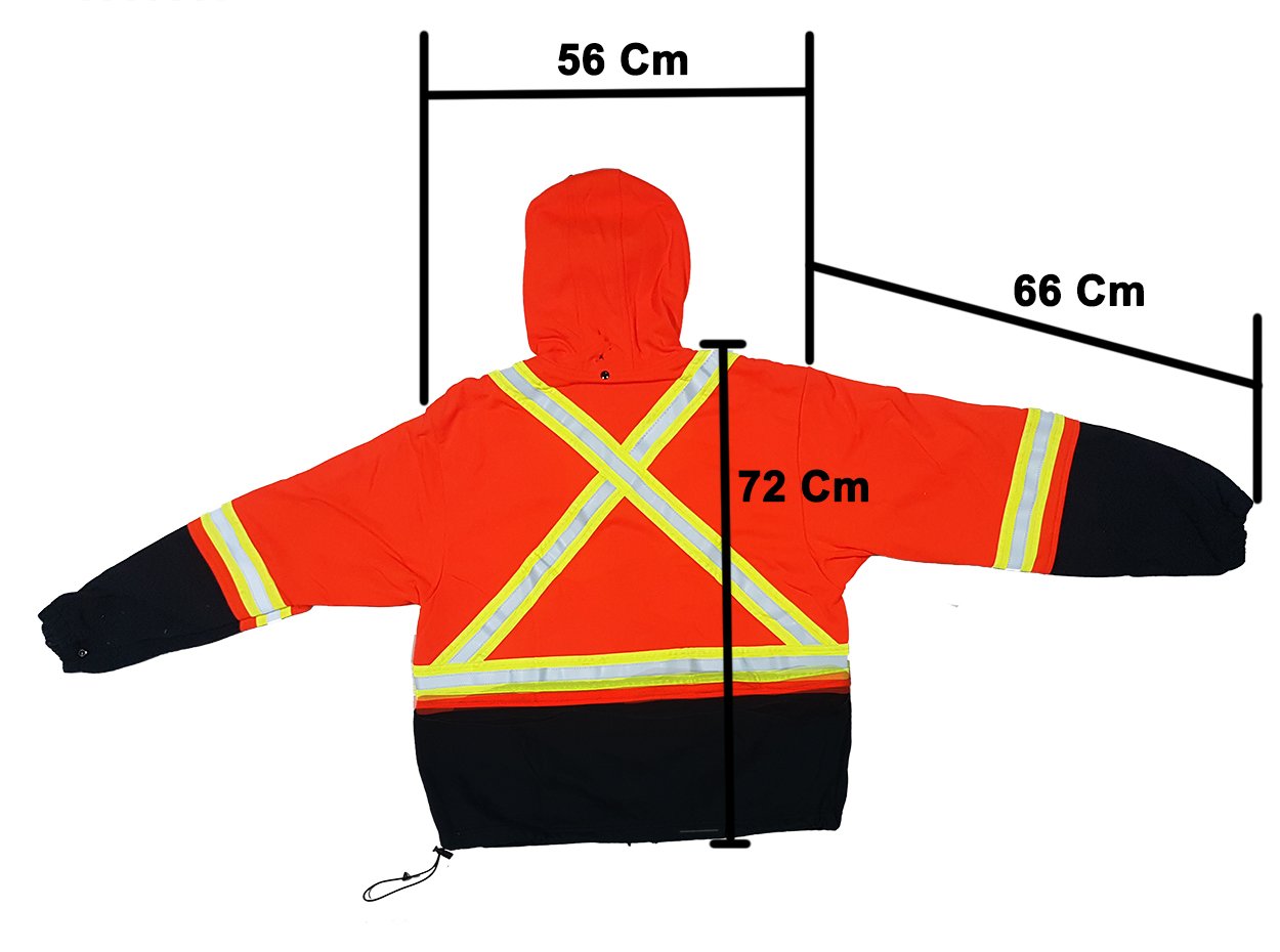 Chamarra Resistente Flama Naranja -Negro Talla L/G_5 Chamarra Resistente Flama Naranja -Negro Talla L/G_5