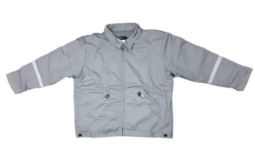 Chamarra Neese Wear Resistente Flama Color Gris Claro_1