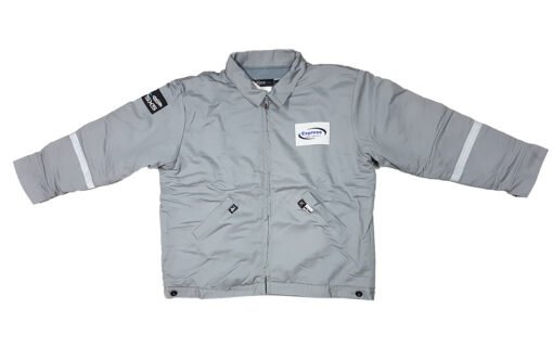 Chamarra Neese Wear Resistente Flama Color Gris Claro_0