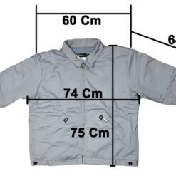 Chamarra Neese Wear Resistente Flama Color Gris Claro_5
