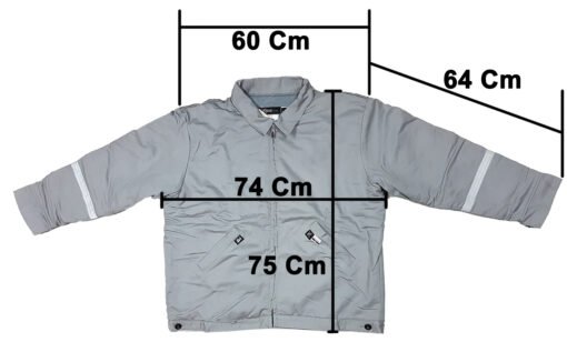 Chamarra Neese Wear Resistente Flama Color Gris Claro_5