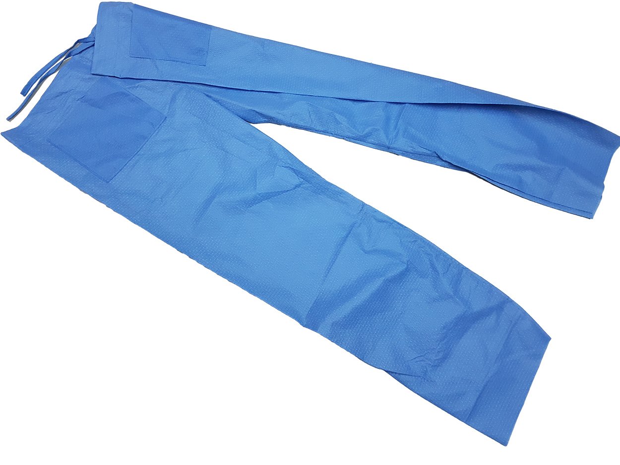 Paquete 3 Pantalones Azul Médico Desechable Laboratorio_4