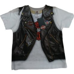 Playera Harley Davidson Niña Estampado Chaleco Camisa_0