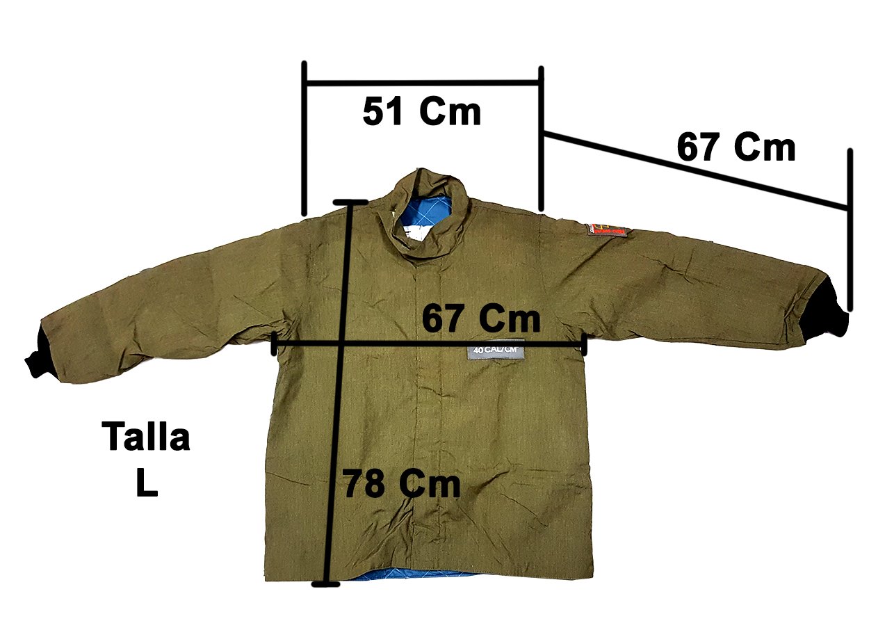 Chamarra Arc Flash Salisbury ATPV 40 CAL-CM2 Cat 4 NFPA 70E_4