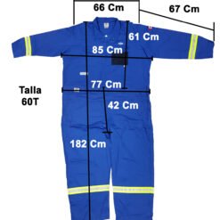 Overol Azul Reflejantes Protección Arco Eléctrico GELIGET_4
