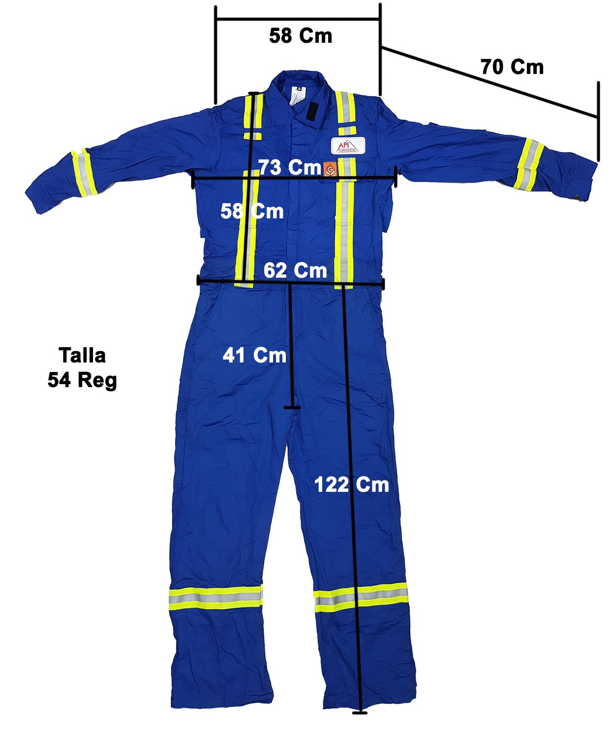 Overol GoodFish Azul Reflejantes Protección Arco Electrico_5
