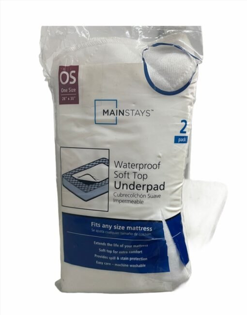 Cubre Colchon Protector Impermeable Suave Mainstays 2Pack_0
