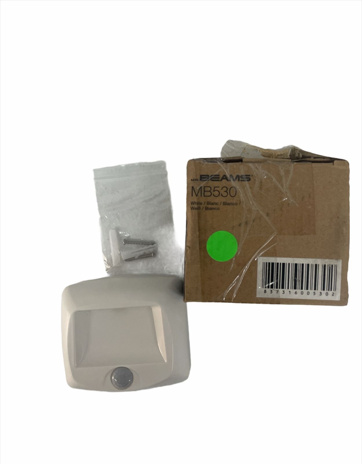 Luz Led Paso Sensor Movimiento Mr BEAMS Blanca MB530_1