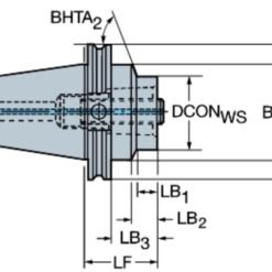 Adaptador Sandvik Coromant Sistema Cambio Rapido Cono Acero_1