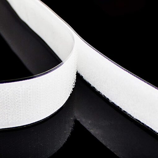 Metro De Felpa Loop Velcro 100% Nylon Color Blanco Unidad_0