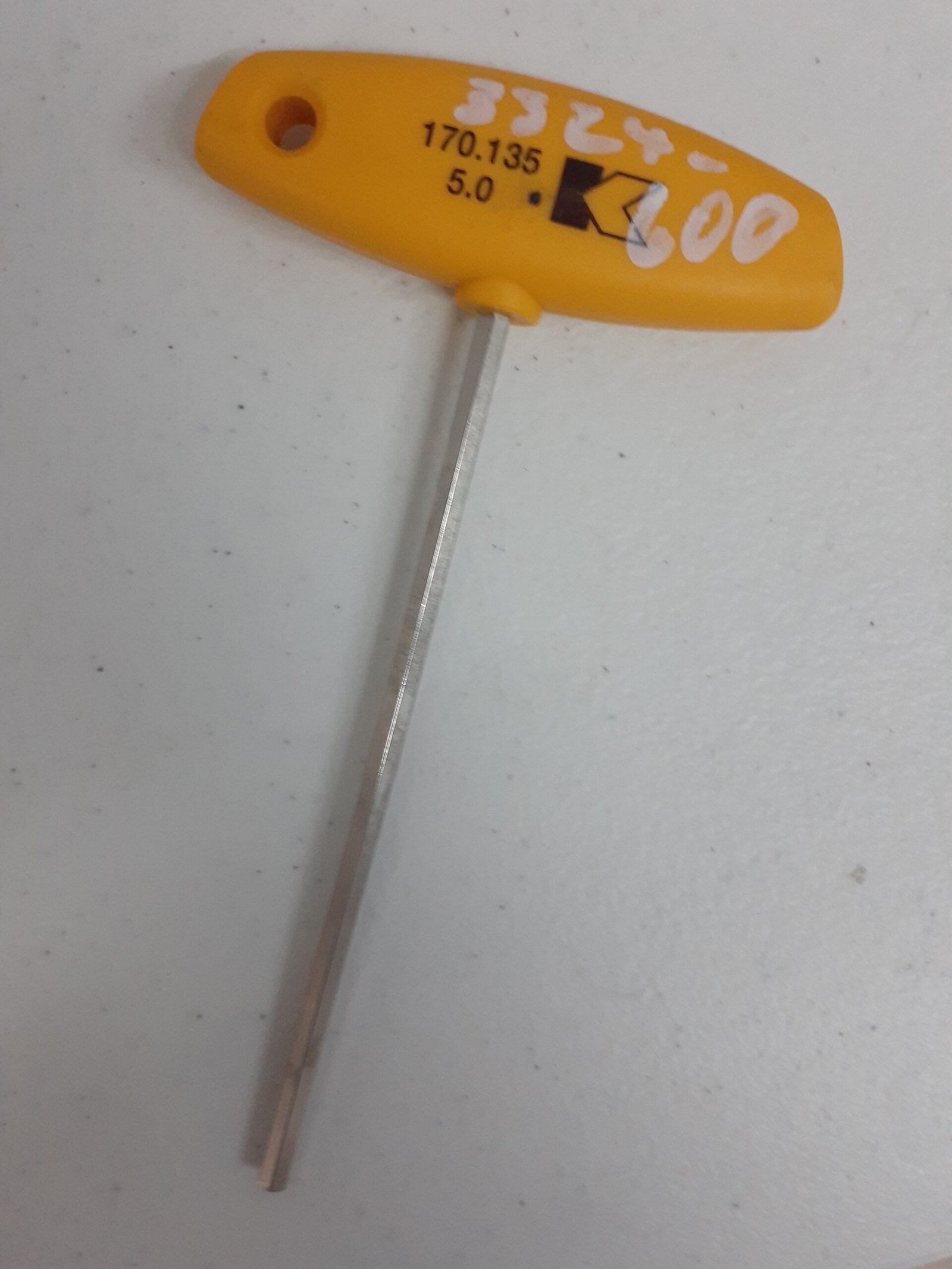 Llave Allen Hexagonal Tipo T Amarilla Kennametal 3324600 Us_2