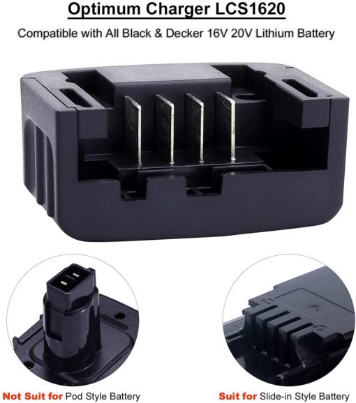 Cargador De Bateria De Litio Para Black & Decker 20V LCS1620_8
