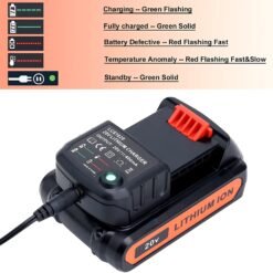 Cargador De Bateria De Litio Para Black & Decker 20V LCS1620_6