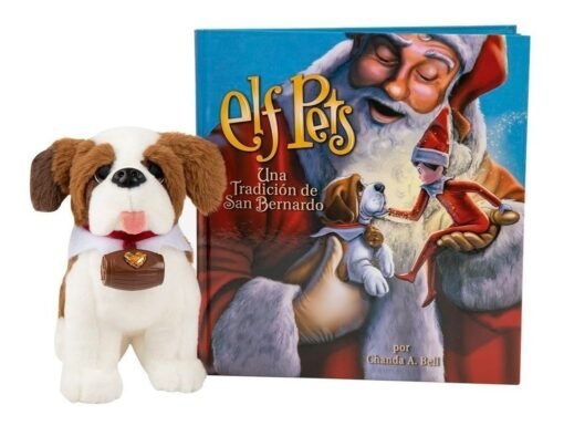 Elf On The Shelf Pets Saint Bernardo Peluche Perro Navideño_1