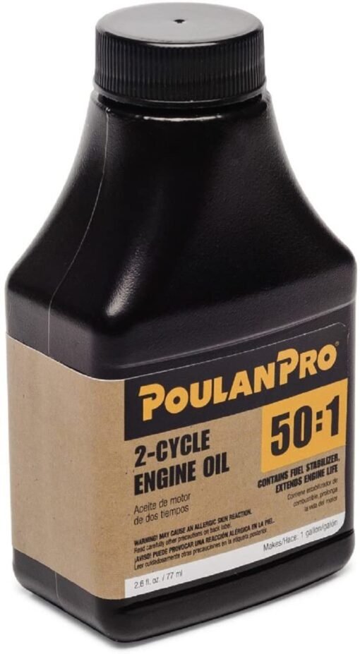 Aceite De 2 Ciclos Poulan Pro 2.6 Onzas 50:1 Liquido Botella_0