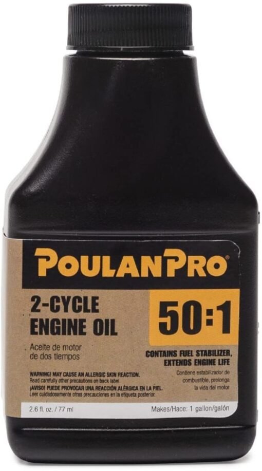 Aceite De 2 Ciclos Poulan Pro 2.6 Onzas 50:1 Liquido Botella_2