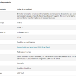 Fusible De Retraso De Tiempo Mersen AJT15 1011000057 600 VAC_0