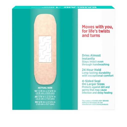 Band-Aid Vendajes Adhesivos Skin-Flex Varios Tamaños 60 PZ_3