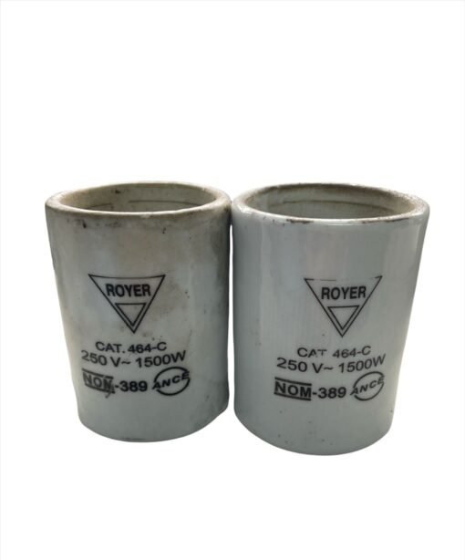 Portalampara Porcelana Soket Aluminio Royer 464c 250v 1500w_1