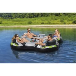 Flotador Rapido Rider Cuadruple Tubo Rio Ozark Trail Negro_5