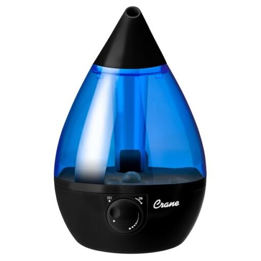 Humidificador Crane Ultrasonico Drop Cool Mist Negro y Azul_0