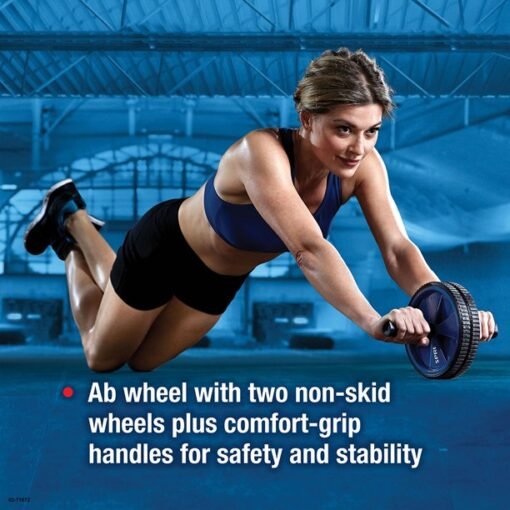 Kit Ejercitador 2 Cuerda Rodillo Abdominal Barras Push-up_7