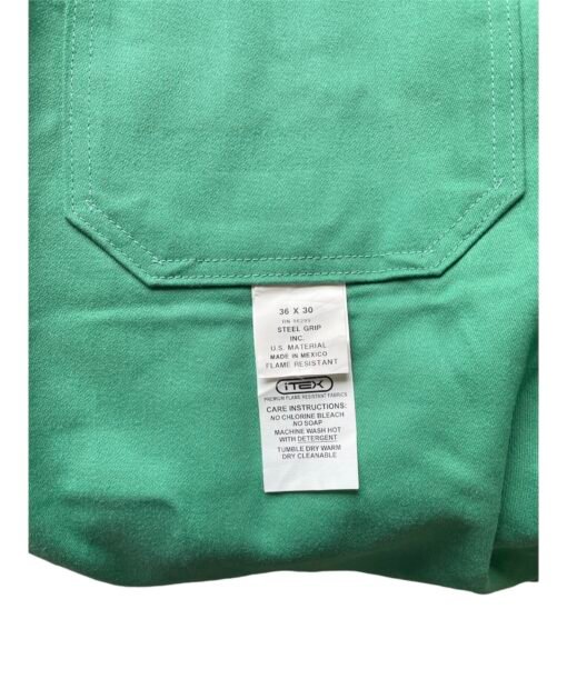 Pantalon Indura Verde Claro Resistente Flama 100% Algodon_6