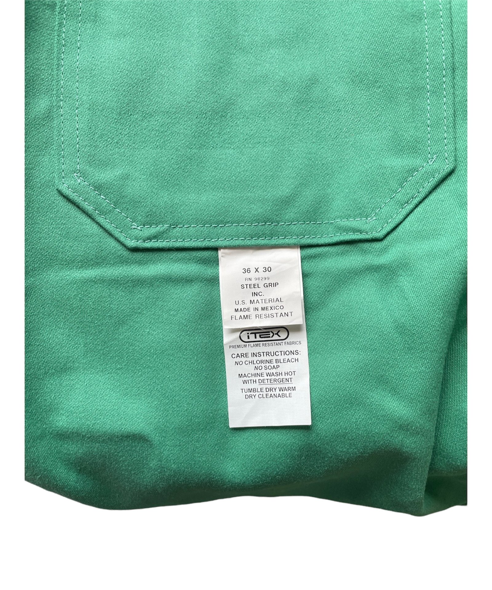 Pantalon Indura Verde Claro Resistente Flama 100% Algodon_6 Pantalon Indura Verde Claro Resistente Flama 100% Algodon_6