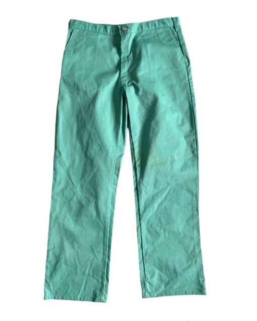 Pantalon Antiflama Color Verde Westex Indura 100% Algodon_0