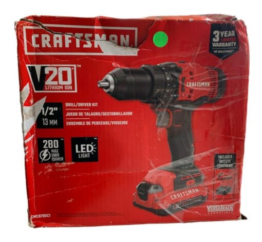 Desatornillador Taladro Craftsman 1/2 Kit 20v Inalambrico_8