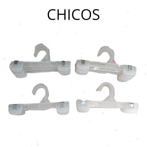 Ganchos Para Ropa Pantalon Plastico 40 Piezas Tres Tamaños_3