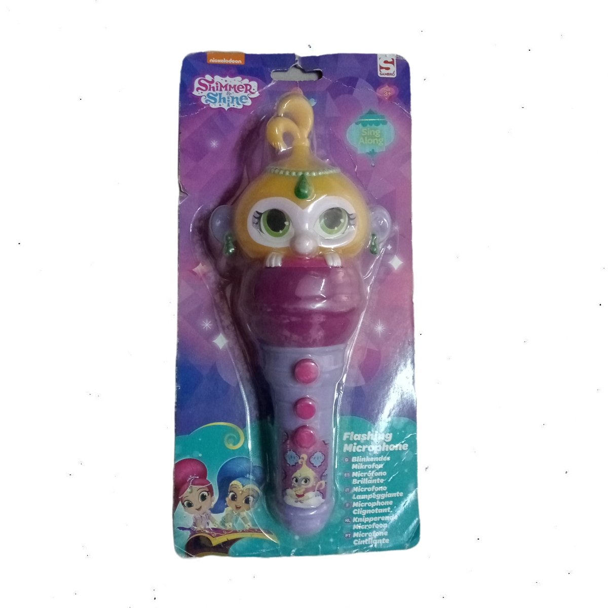 Microfono Juguete Luz Intermitente ShimmerAndShine Morado_1 Microfono Juguete Luz Intermitente ShimmerAndShine Morado_1