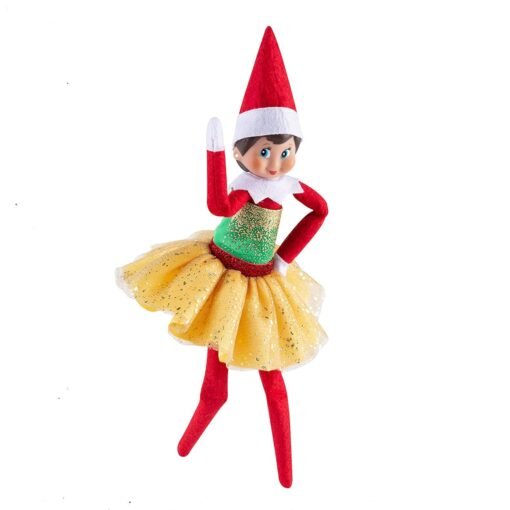 Vestido Clasico De Navidad Para Niña The Elf On The Shelf_0