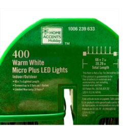 Serie Navideña 400 Luz Led Calida Blanca Lights Luces Home_3