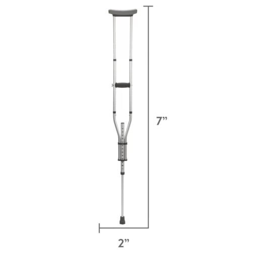 Muleta Axilar Universal Equate Par Ajustable Aluminio 136 Kg_3