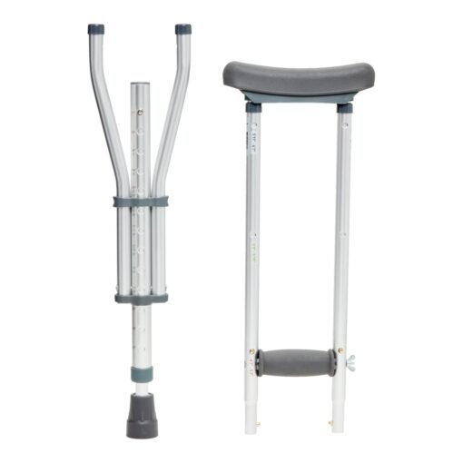 Muleta Axilar Universal Equate Par Ajustable Aluminio 136 Kg_6