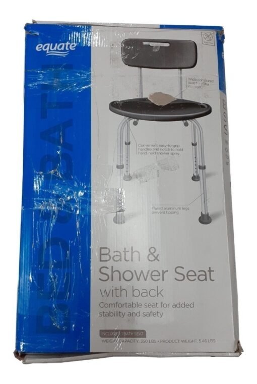 Silla Baño Ducha Asiento Ajustable Portatil Aluminio Medical_4