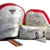 Estuche Cars Colorear Pintar Mochila Escolar Niños Juguete_0