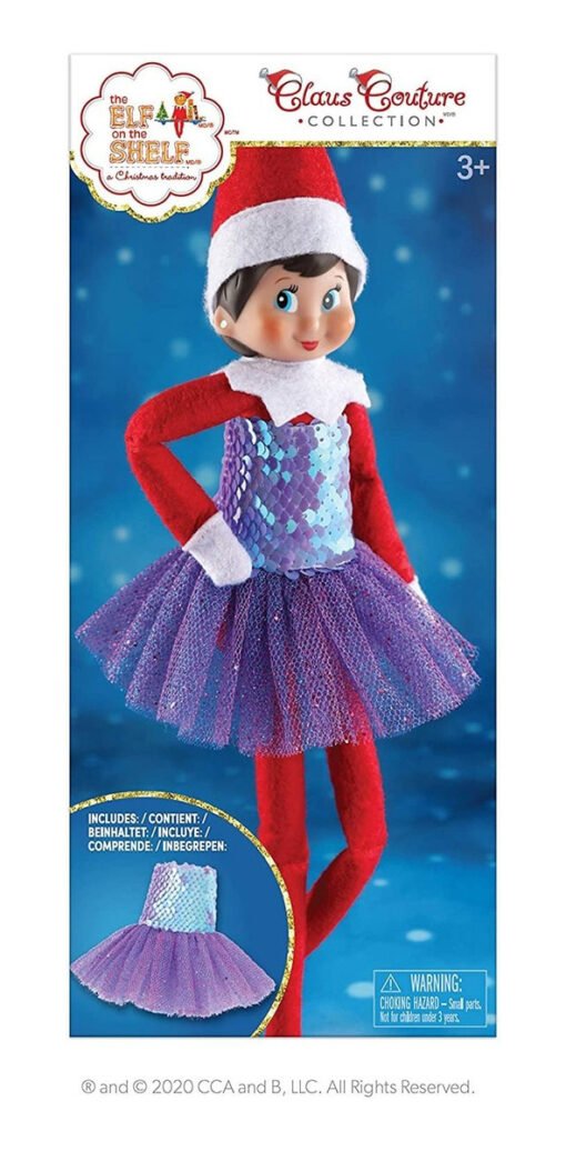 Traje Bailarina Morado Brillante Niña The Elf On The Shelf_1