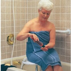Silla Baño Ducha Asiento Ajustable Portatil Aluminio Medical_3