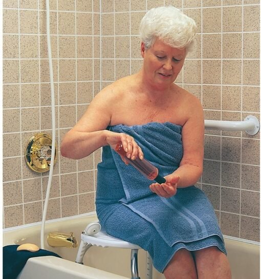 Silla Baño Ducha Asiento Ajustable Portatil Aluminio Medical_3