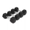 Set De Mancuernas Hexagonales Con Rack Soporte 200 Lb Weider_0