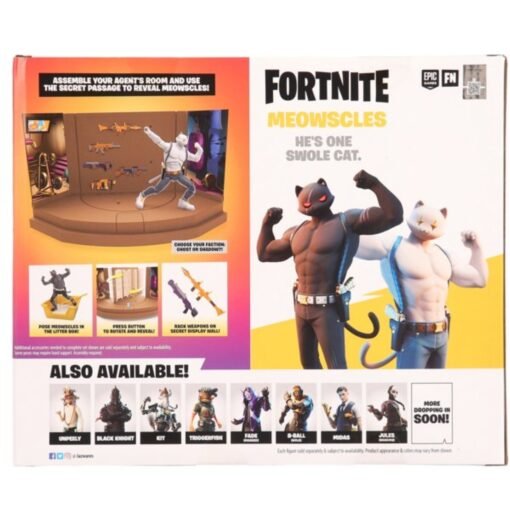 Fortnite Meowscles Set 2 Figuras Articuladas Sala Agentes_0