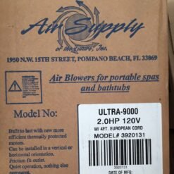Soplador Para Alberca O Jacuzzi 120v Ultra 9000 Air Supply_4