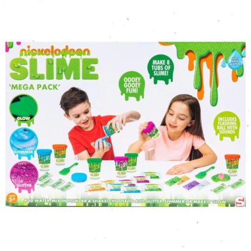 Set Mega Pack Juego Mesa Crear Slime Para Niños Nickelodeon_3